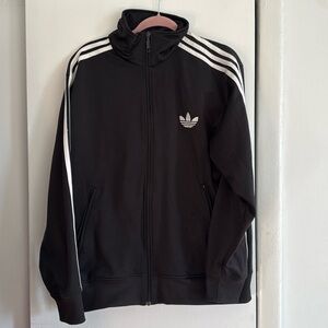 Black Adidas Track Jacket Large